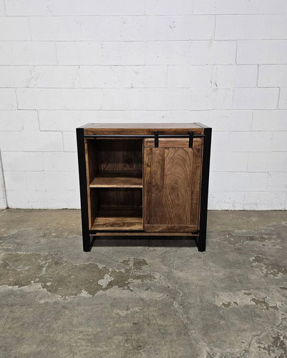 Meuble Commode Avila en bois de manguier porte coulissante